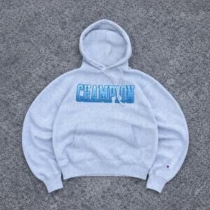 Vintage 90s Champion Hoodie Men’s Size M Reverse Weave Streetwear Pullover